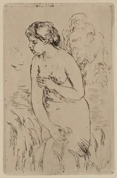 De baadster, ca.1890 (inktgravure op papier)