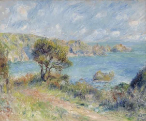 Gezicht op Guernsey, 1883