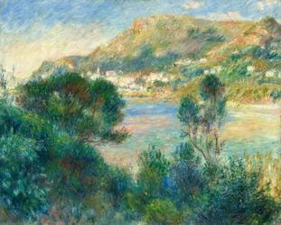 Uitzicht op Monte Carlo vanaf Cap Martin, ca. 1884