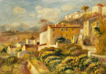 Uitzicht op het postkantoor, Cagnes