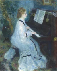 Vrouw aan de Piano, 1875-76