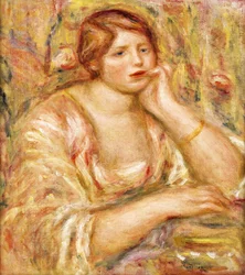 Vrouw met hand aan haar gezicht, 1919