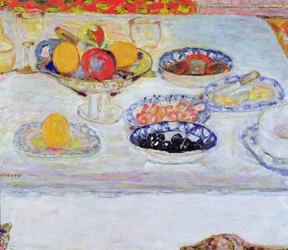 Kom en borden met fruit, 1930-32