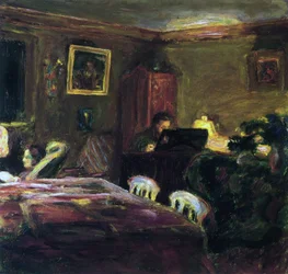 Claude Terrasse aan de Piano