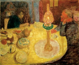 Avond onder de lamp