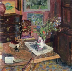 Interieur met bloemen, c.1910