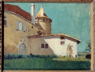 Het kasteel van Virieu of huis met torentje