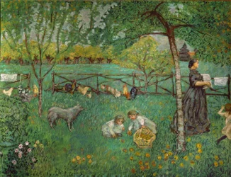 De grote tuin in Clos