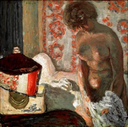 Naakt bij de lamp. 1910-1911. Afmetingen: 75,5 x 75 cm. Bern, collectie Hans R. Hahnloser