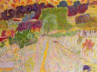 Uitzicht vanuit het atelier van de kunstenaar, Le Cannet, 1945