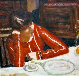Vrouw in rode top, ca. 1920
