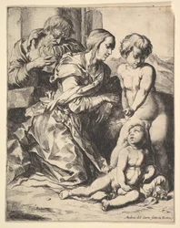 Maagd knielend voor Christus, 1610-42