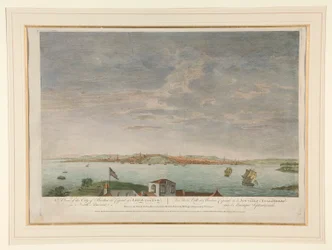 Een Uitzicht op de Stad Boston, de Hoofdstad van New England, in Noord-Amerika