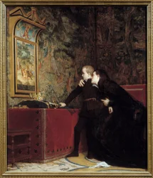 De hertog van Guise (1550-1588) zweert zijn vermoorde vader te wreken. Anna d