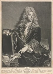 Portret van Robert de Cotte