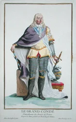 Louis II (1621-86) 4e prins van Condé, uit Receuil des Estampes, representant les Rangs et les Dignites, suivant le Costume de toutes les Nations existantes, gepubliceerd 1780