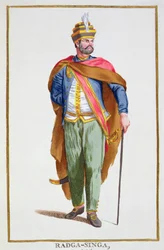 Raja-Singa, koning van Ceylon, uit 