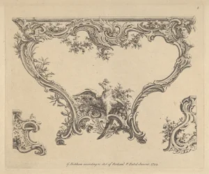 Ontwerp voor een console tafel, 1752