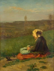 Een kind in een veld, 1871