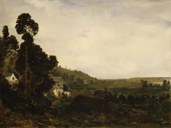 Een Oude Kapel in een Vallei, ca. 1835