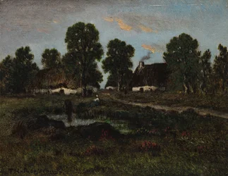 Huisjes bij Larchant, geen datum