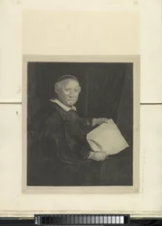 Portret van schrijfmeester Lieven Willemsz. van Coppenol: grote plaat