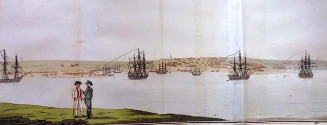 Haven van Sebastopol. Uit Reizen door de zuidelijke provincies van het Russische rijk in 1793 en 1