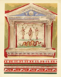 Huislararium in het Huis van de Vettii, Pompeii
