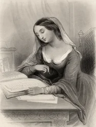 Heloise (1101-60) illustratie uit 