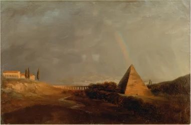 Piramide en regenboog
