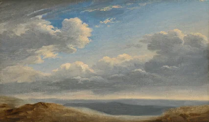 Studie van wolken boven de Romeinse Campagna c.1782-85