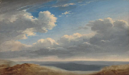 Studie van wolken boven de Romeinse Campagna, ca. 1782-1785