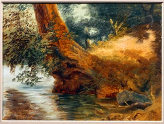 Sur la rive du lac de Nemi - Aan de oever van het meer van Nemi ...