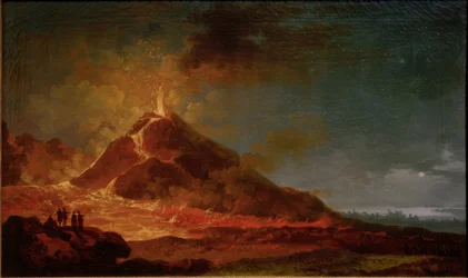 De uitbarsting van de Vesuvius op 14 mei 1771