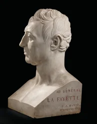 Borstbeeld van Marie-Joseph-Gilbert du Motier, markies de La Fayette