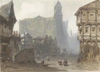 Het Oude Marktplein te Rouen