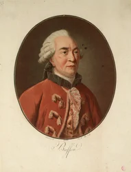 Portret van de natuuronderzoeker Georges-Louis Leclerc, Graaf van Buffon