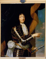 Lodewijk XIV, koning van Frankrijk (schilderij op doek)