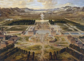 Het paleis van Versailles, het Grand Trianon, ca. 1668