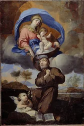 De Maagd die het scapulier aan Sint Simon Stock geeft
