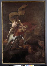 De opvoeding van Achilles door de Centaur Chiron