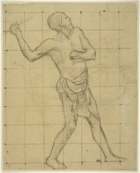Picardische speerwerper, studie voor Pro Patria Ludus, Amiens, Musée de Picardie
