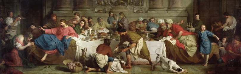 Het diner in het huis van Simon, 1737