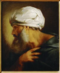 Man met tulband (schilderij op doek)