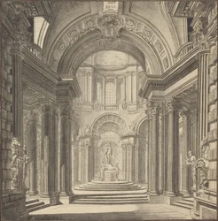 Interieur van een Tempel