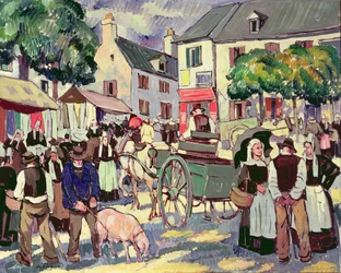 Marktdag in Bretagne