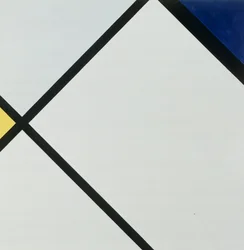 "Composition N 1" Peinture de Piet Mondrian (1872-1944) 1925 Zurich, Kunsthaus ©DeAgostini/Leemage