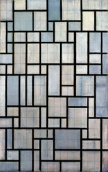 Compositie met raster 2, 1915