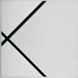 Ruitcompositie met twee lijnen
