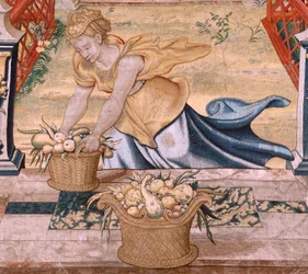 Vertumnus en Pomona. Vertumnus veranderd in een boer
